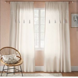 Opal house Tufted Diamond Light Filtering Curtain